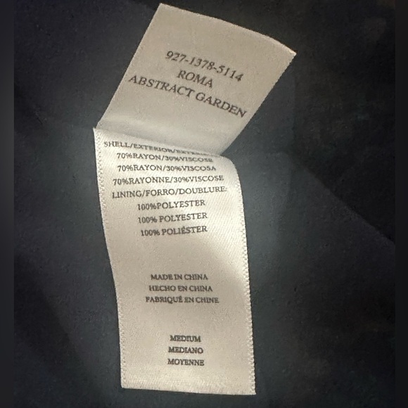 Rails Roma V Neck Short Puff Sleeve Abstract Floral Garden Print Mini Dress NEW - Picture 12 of 13